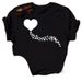 Cross-border Supply Of Plus-size Short-sleeve Fashionable Colorful Floral Heart Women's T-shirts_ecoleips.com