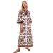 Aria Basics Aria Basics European American Cross-border 2025 New Fashion Printed Elegant Versatile Linen Dress For , , And_ecoleips.com