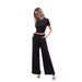 New 2025 Summer Style Women's Patchwork Polyester Three-quarter Sleeve Fashion Casual Set Origin_ecoleips.com
