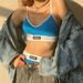 Women's Clothing New Sexy Suspenders Navel Baring Vest Contrast Color Sports Bottoming Shorts Two Piece Set_ecoleips.com