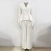 Women's Clothing In Stock Designer New Lotus Leaf Hem Slim Fit Jacket Flared Trousers Suit Two Piece Suit_ecoleips.com