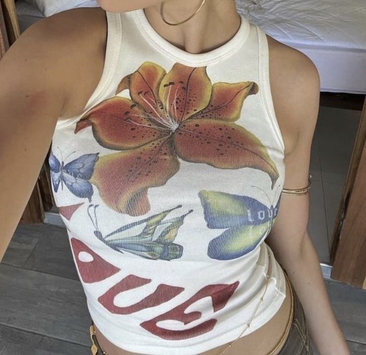 Women's Clothing Pure Desire Hot Girl Letter Print Shaped Vest Women's Short Slim Sleeveless Top Outer Wear_ecoleips.com