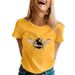 ng2510292 2026 New Cross-Border E-Commerce Women's Spring/Summer Pattern Print Round Neck Pocket Short Sleeve T-Shirt Casual_ecoleips.com