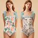 Aria Basics 2023 Canadian Foreign Trade Ins-style Double-sided Printed One-piece Swimsuit, Strapless Retro Swimwear For Women_ecoleips.com