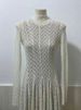 Fashion Lace Dress Women's Round Neck Hollow Out Slim Long Sleeve Retractoin Waist Big Swing Dresses New Dress XP8R_ecoleips.com