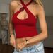 European And American Hot-Selling Women's 2025 Summer New Fashion Hot Girl Lace-Up Inner Design Hollow Out Small Vest_ecoleips.com