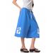 Unisex American Style Relaxed Distressed Letter Print Wide Leg Cropped Shorts Casual Sporty Elastic Waist Bottoms_ecoleips.com