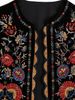 Women's new autumn and winter embroidered velvet vest unlimited vest _ecoleips.com