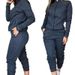 Trendy Streetwear Two-Piece Set - Long Sleeve Top & Pants For Women | Comfortable & Stylish Fall Winter Outfit_ecoleips.com