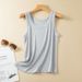 Modal Camisole For Women Spring Summer Thin Slim Fit Versatile Base Shirt Ribbed Mask Slimming Single Top_ecoleips.com