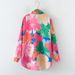 Women's Clothing New Flower Print Loose Lapel Long Sleeve Fashion Shirt_ecoleips.com