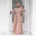 Women's Clothing Dress Muslim Fashion Wide Satin Dress_ecoleips.com