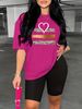 Summer Women's Casual And Fashionable Leopard Print Heart-shaped Printed Loose T-shirt+shorts Two-piece Sportswear Suitable For Daily Wear-32_ecoleips.com