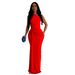 C6940 Fashion Women's Clothing Single Shoulder Evening Slim Fit Dress_ecoleips.com