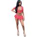 TK6325 Fashion Women's Acid Washed Vintage Skirt Set (With Safety Shorts Inside)_ecoleips.com