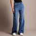 Women's Clothing Fashion Retro High Waist Loose Wide Leg Pants Straight Jeans Drape Mopping Trousers For Women_ecoleips.com