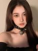 Sexy Lingerie Nightwear Sleepwear Underwear Bell Collar Girlfriend Neck Strap Chain Leather Collar Sexy Neck Ring Necklace Metal Dog Chain_ecoleips.com