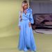 Women's Clothing Elegant Collar Lantern Sleeve Shirt High Waist Wide Leg Pants Two Piece Suit_ecoleips.com
