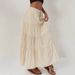 K Half Length Skirt With High Waist, Elastic Tie, Large Swing Skirt, Loose Splicing, Long Skirt For Women_ecoleips.com