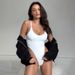 Women's Sexy Low Cut Sleeveless Backless High Cut Bodysuit European American Style Bikini Swimwear 2026 New_ecoleips.com