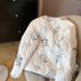Floral Quilted Jacket – Oversized Longline Coat With Detachable Scarf (S-2XL, Lightweight Polyester Fill)_ecoleips.com