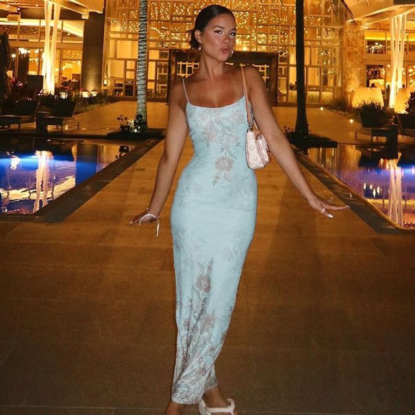 Women's Clothing Women's European American Style Solid Color Summer Dress Sexy Print Retro Tie Dye Suspender Island Style_ecoleips.com