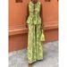Women's Clothing Fashion Printed Round Neck Sleeveless Lace Up Vest Top Casual Street Style Trousers Suit_ecoleips.com