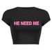 Women's Summer Y2K Sleeve Round Neck Slim Fit Casual Pullover Short T-Shirt Tight Top_ecoleips.com