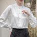 Horsehair Skirt Paired With A Long-sleeved New Chinese-style Traditional Shirt, Ancient-style Hanfu Blouse, Women's_ecoleips.com