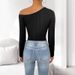 European And American Cross-border Foreign Trade Pure Desire Hot Girl Three-dimensional Large Floral Asymmetrical Neck_ecoleips.com
