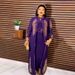 Women's Clothing elegant dress 2 piece set expensive front and back hot diamond stand collar long sleeves fashion design_ecoleips.com