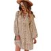 Independently Designed Loose-fitting 2026 Leopard Print Long-sleeve Casual Vacation Dress Slimming Effect_ecoleips.com