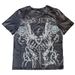 Unisex Y2K Trendy Skull Print Crew Neck T-Shirt Short Sleeved Dark Gothic Retro Top for Women European And American Cross Border_ecoleips.com