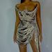 Women's Clothing black fashion sexy slim hip mini short silver tassel dance stage performance mini dress_ecoleips.com
