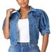 New Denim Jacket Short Sleeve Puff Sleeve Jacket Women_ecoleips.com