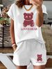 Women’s 2 Piece Outfit Set – Oversized Graphic T-Shirt And Biker Shorts Matching Set, Casual Summer Lounge Tracksuit For Daily Wear-310_ecoleips.com