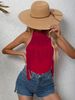 Women's T-shirt, Summer Solid Color Sleeveless Tassel Top, Fashionable Slim-fit Sleeveless Halter Neck Top, Suitable For Daily Commuting And Casual Vacations._ecoleips.com