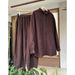 Retro Vintage Style Women's Linen Two Piece Suit High End Cotton And Linen Brown Shirt Casual Pants Spring Relaxed Fashionable_ecoleips.com