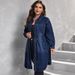K Large Size Women's Waist Cinching Temperament Shirt, High-end Jacket_ecoleips.com