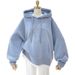 Sweater Women's Fleece Thickened 2026 New Splicing Fake Two Pieces Simple Embroidery Loose Hooded Jacket_ecoleips.com