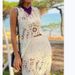 Women's Knitted Short Skirt Asymmetrical Stitch Crochet Summer Fashionable Elegant Casual Knee-Length Regular Size_ecoleips.com