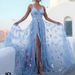 European And American Cross-Border Fashion Spaghetti Strap Glittering Banquet Event Elegant Slimming Long Dress Evening_ecoleips.com