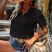 Breathable Hollow-Out Short Sleeve Shirt – Solid Color Summer Casual Top For Men & Women (White/Black/Yellow/Purple/Green/Pink/Orange)_ecoleips.com