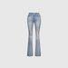 High Waisted Slimming Ripped Flare Jeans Butt Lifting Retro Washed Sexy Women's Denim Jeans_ecoleips.com