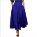 Women's Clothing High-Waisted Pleated Skirt With Side Slit Belt And Pockets Women's Retro Style Full Skirt_ecoleips.com