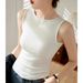 Women's Clothing Cotton Wide Shoulder Strap Sleeveless Vest For Women To Wear Outside Suspenders Tight Inner Wear_ecoleips.com
