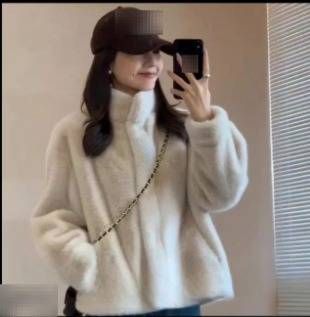 Faux Fur-Trimmed Vegan Leather Jacket – Short Puffer Coat With Stand Collar (S-XL, 4 Chic Colors, Cruelty-Free Winter Essential)_ecoleips.com