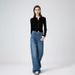 Nanyou High-End Lyocell Wide-Leg For Women, 2025 Spring New Style, Loose, Slimming, Straight-Leg, Floor-Length Jeans_ecoleips.com