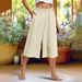 Women's Summer Casual Loose Wide Leg Pants Pleated Elastic Waist Capri with Pockets European American Style Fashion_ecoleips.com