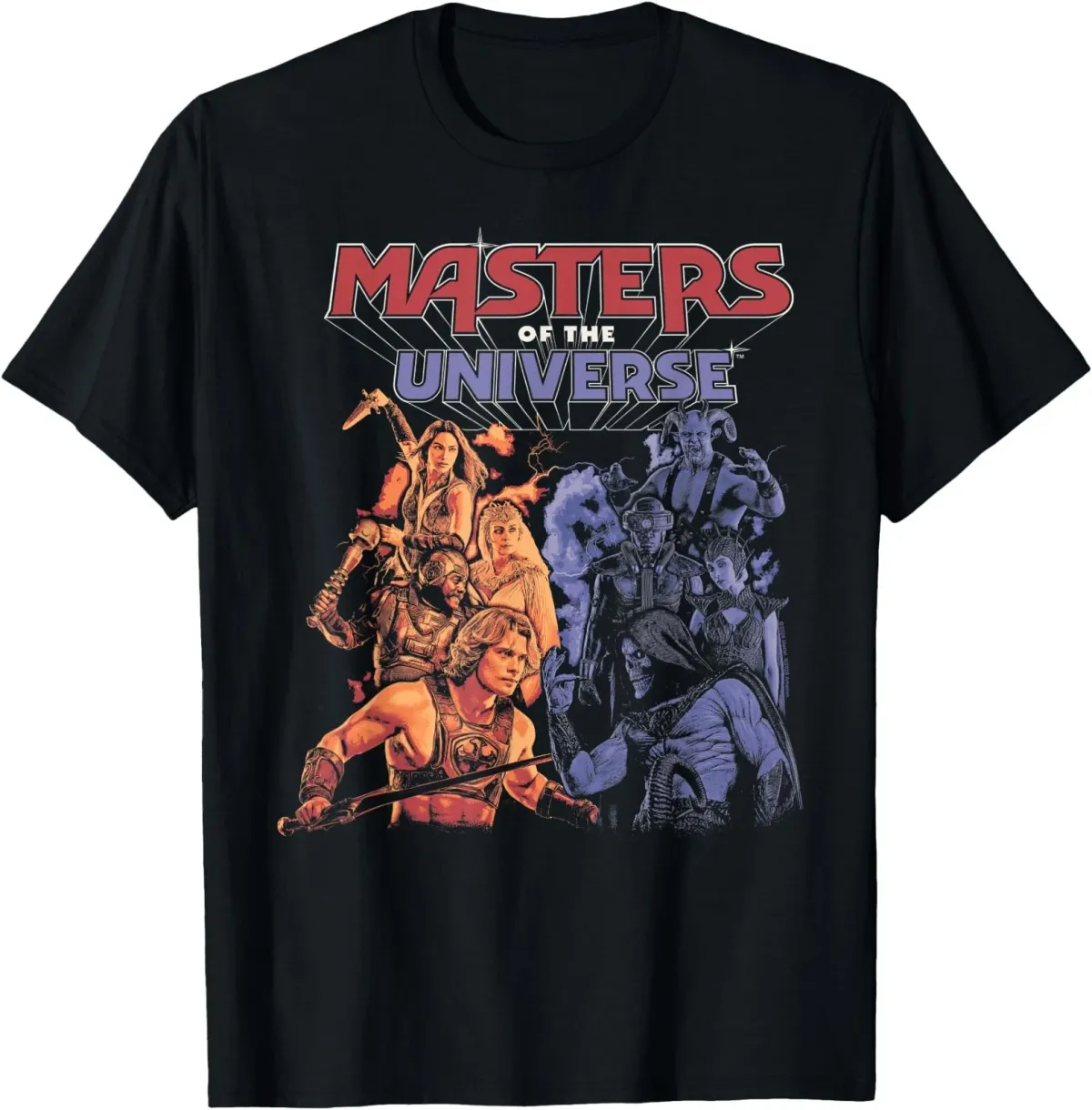 Women's T-Shirts Masters Of The Universe Character Collage Graphic Tees And T Shirts For Men Wome_ecoleips.com